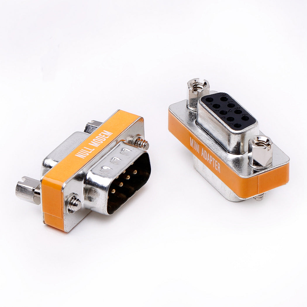 Arnorin DB9 null modem male to female slimline data transfer serial po